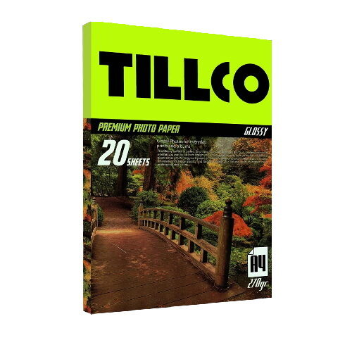 کاغذ A4 فتوگلاسه تیلکو Tillco مدل 20 برگ